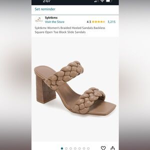 Amazon heels. Worn one time for pictures only. Like new condition. In box.